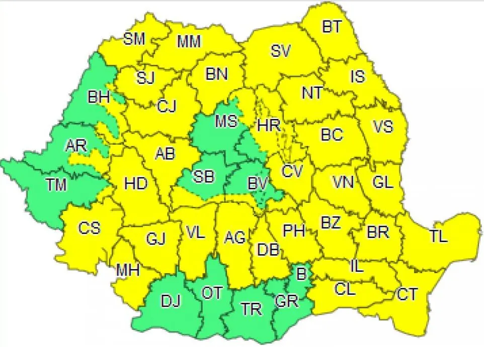 Încă o zi cu pericol de inundații și ploi puternice în Gorj