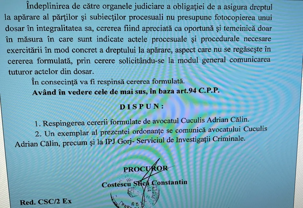    Acuzaţii grave în cazul tragediei de la CE Oltenia