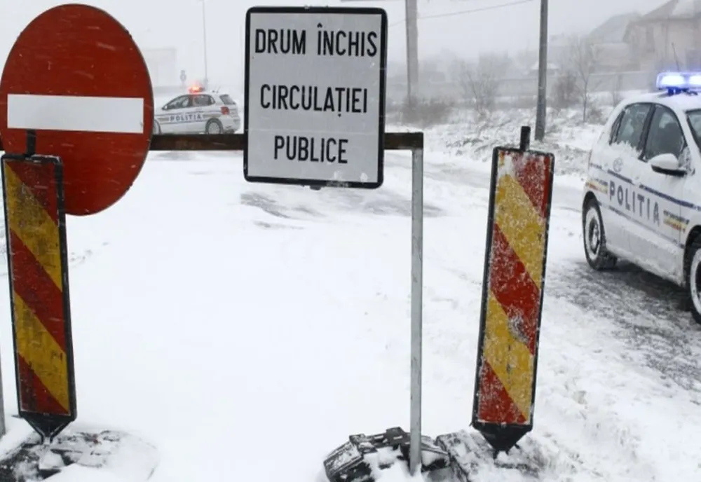 CNAIR: 27 sectoare de drumuri naționale închise circulației