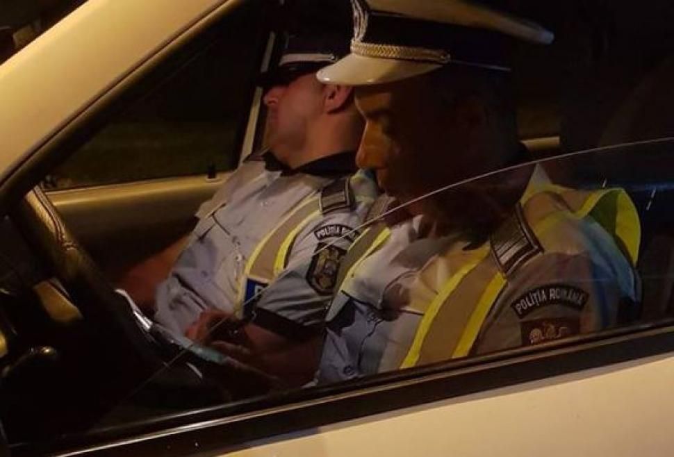 Polițistul adormit, mustrat de șefi