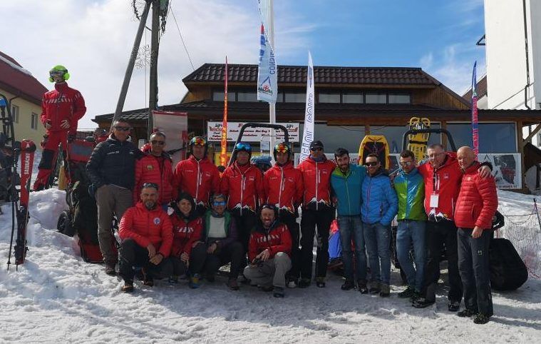 Salvamontiști din Italia s-au antrenat la Rânca