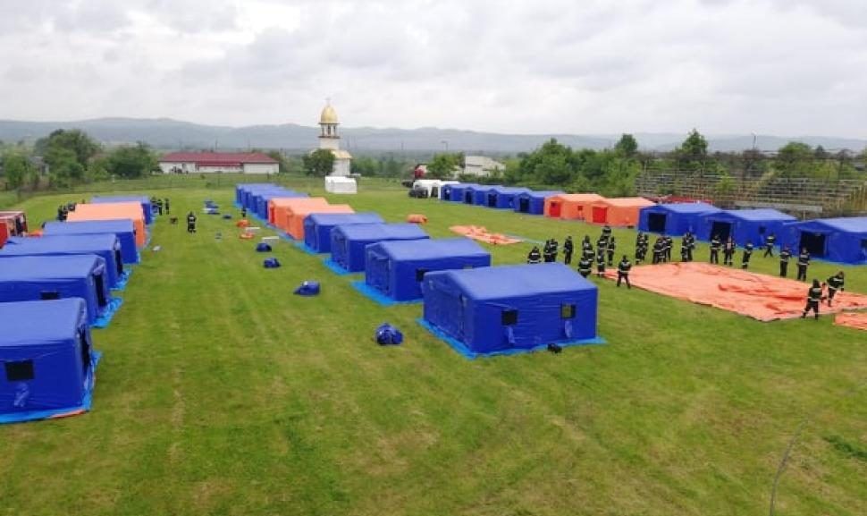 Amplu exercițiu de Cod Roșu de inundații în Gorj