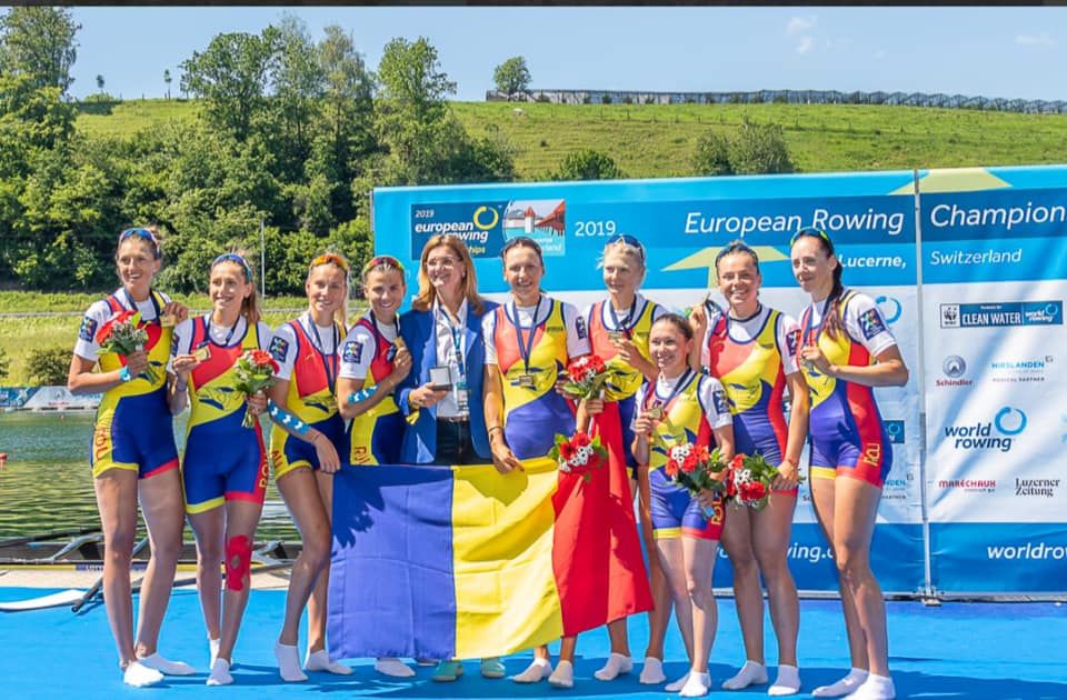 Aur și argint pentru două gorjence la Europenele de Canotaj din Elveția