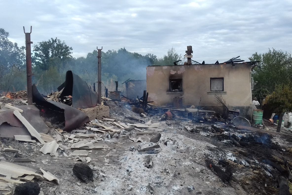 Incendiu violent la Lihulești! Au murit mai multe animale