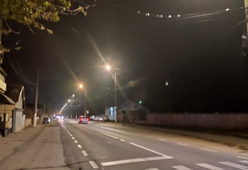 Iluminat modern pe tronsonul Târgu Jiu-Bârsești, în Gorj
