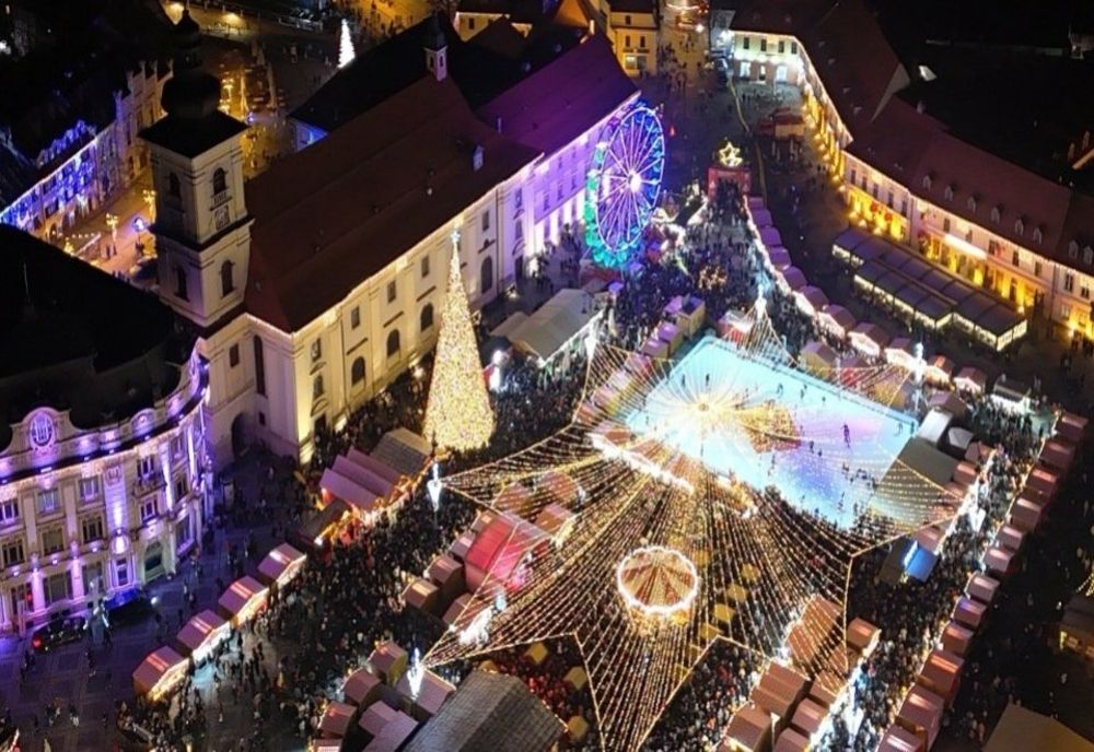 Tablou ca-n poveste la Sibiu și Craiova. S-au deschis târgurile de Crăciun