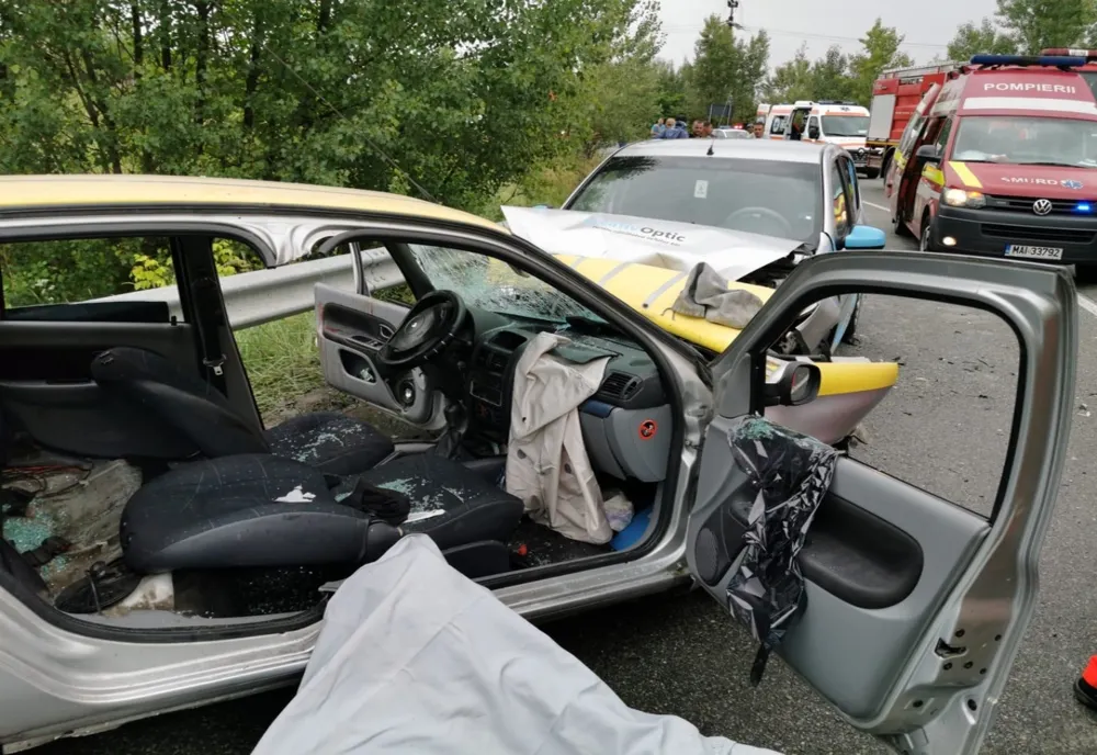 Accident cu doi răniți la Târgu Jiu