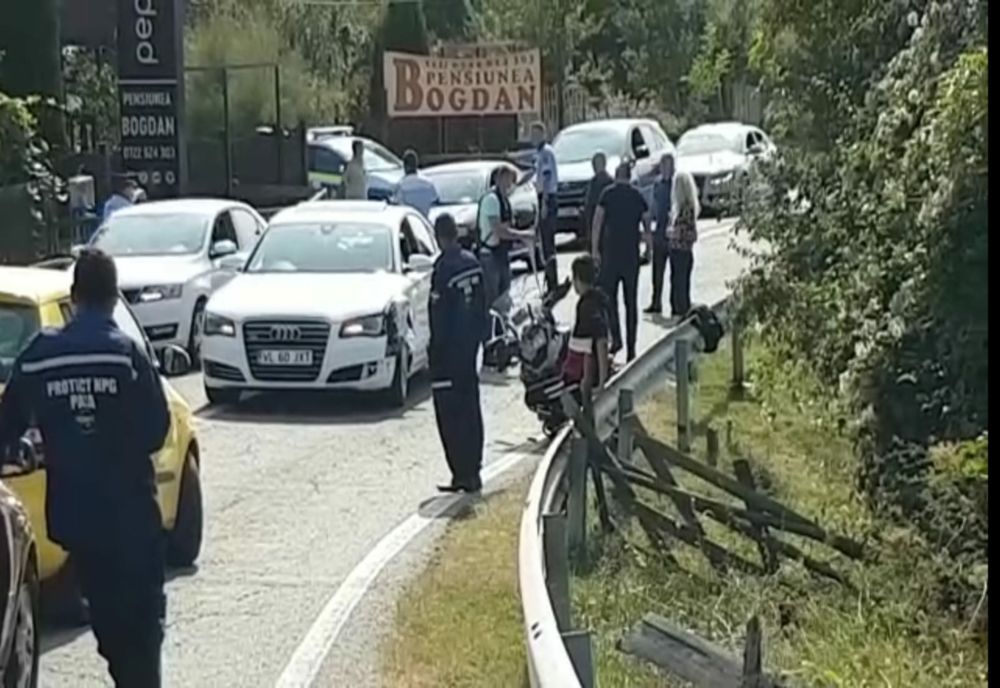Accident în Gorj. Motociclist lovit de un autoturism, la Novaci