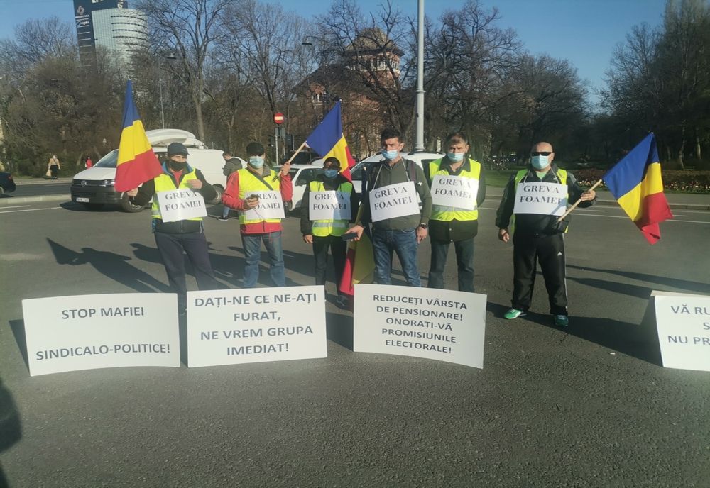 Mineri din Gorj, greva foamei în faţa Guvernului