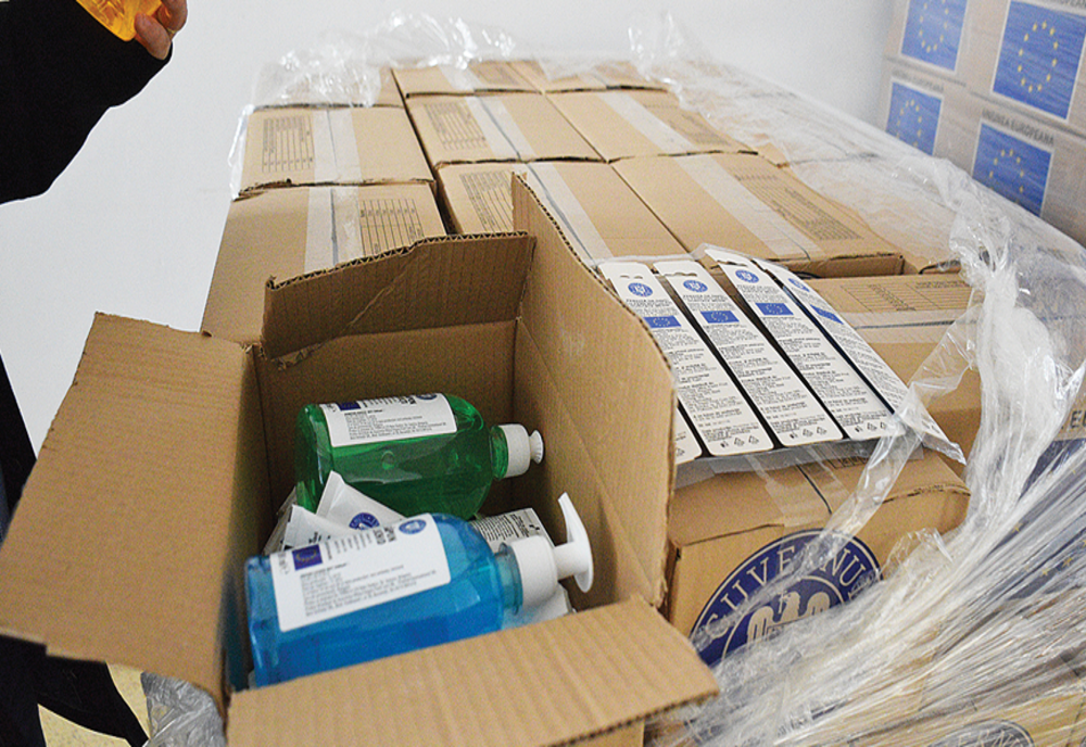 Punct de colectare cu ajutoare pentru Ucraina