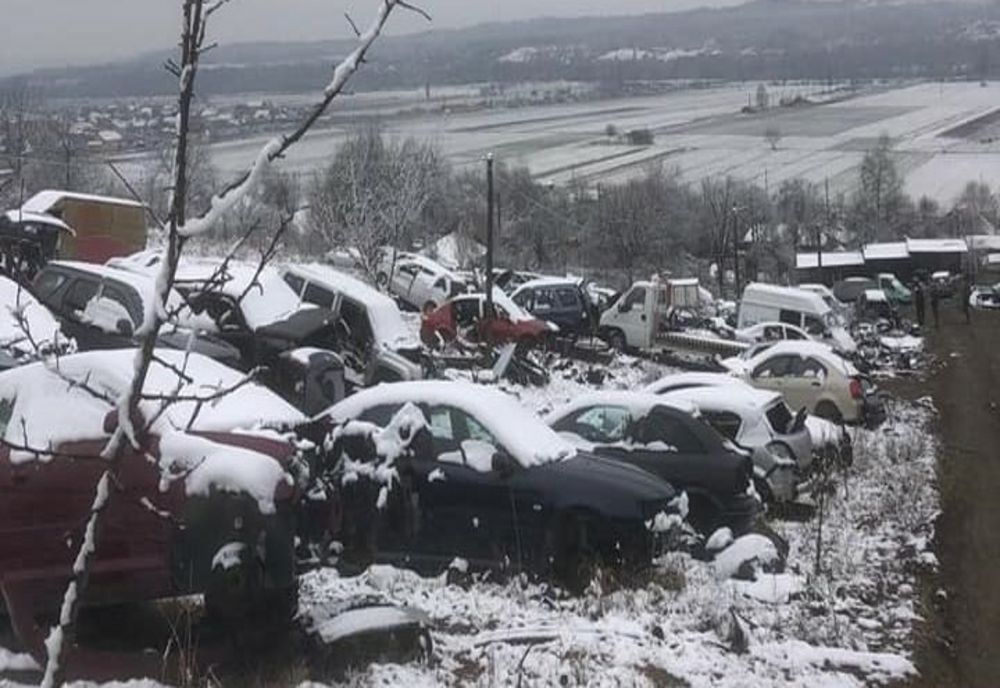 Dezmembrări auto ilegale, într-o comună din Gorj. Garda de mediu a aplicat amenzi