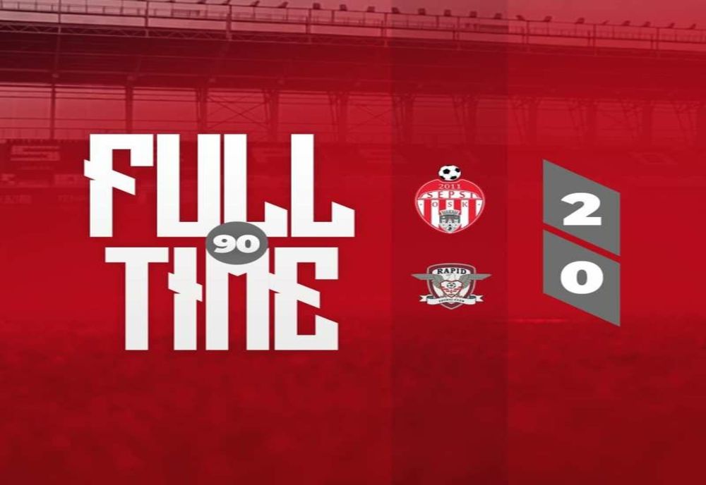 FOTBAL: SEPSI OSK - RAPID 2-0, ÎN SUPERLIGĂ