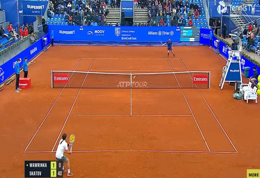 TENIS: WAWRINKA A DEBUTAT CU VICTORIE LA ȚIRIAC OPEN