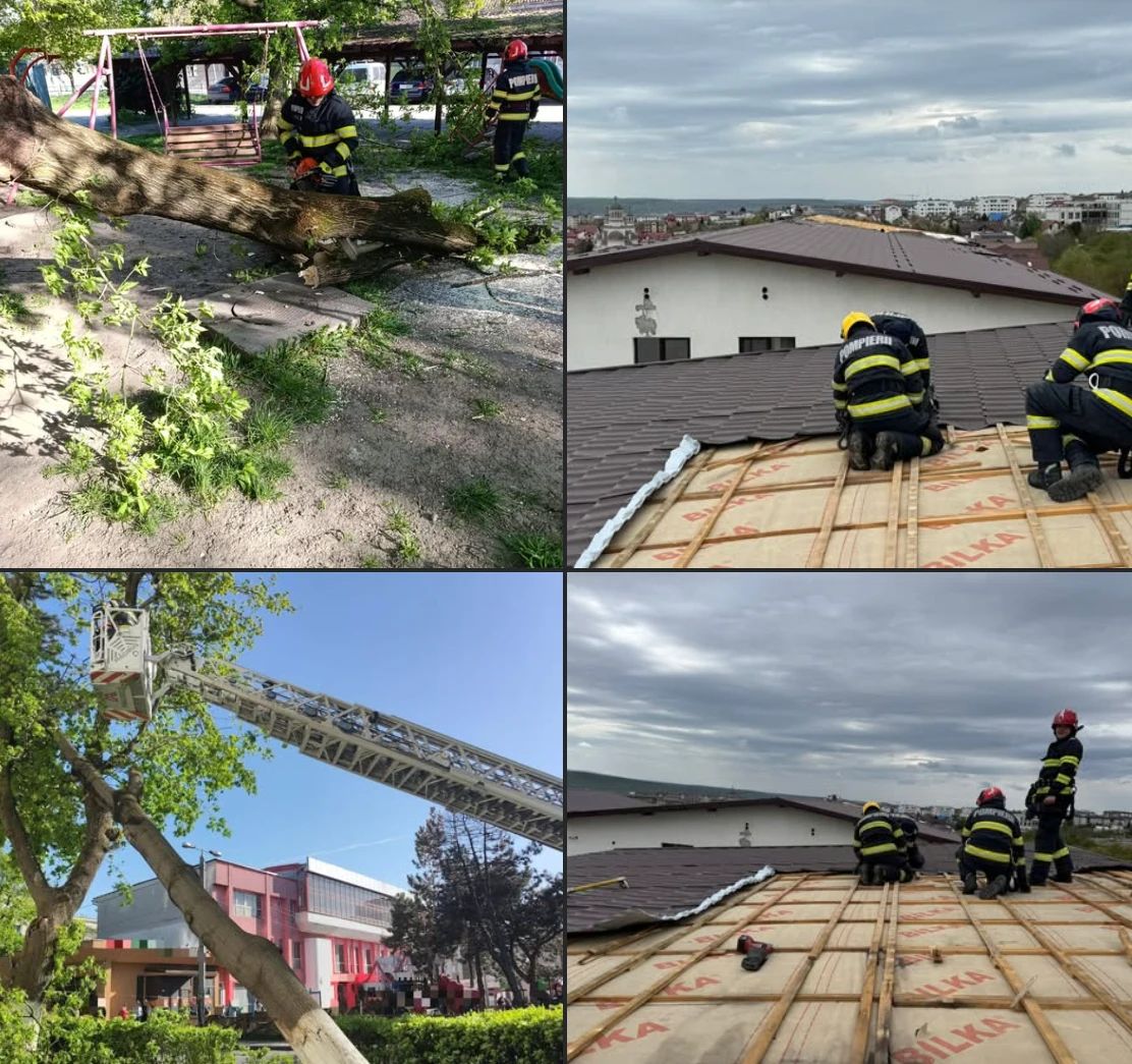 Imagini de la intervențiile pompierilor