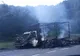 O camionetă a luat foc în mers, pe Dealul Bujorăscu, între Târgu Jiu şi Motru